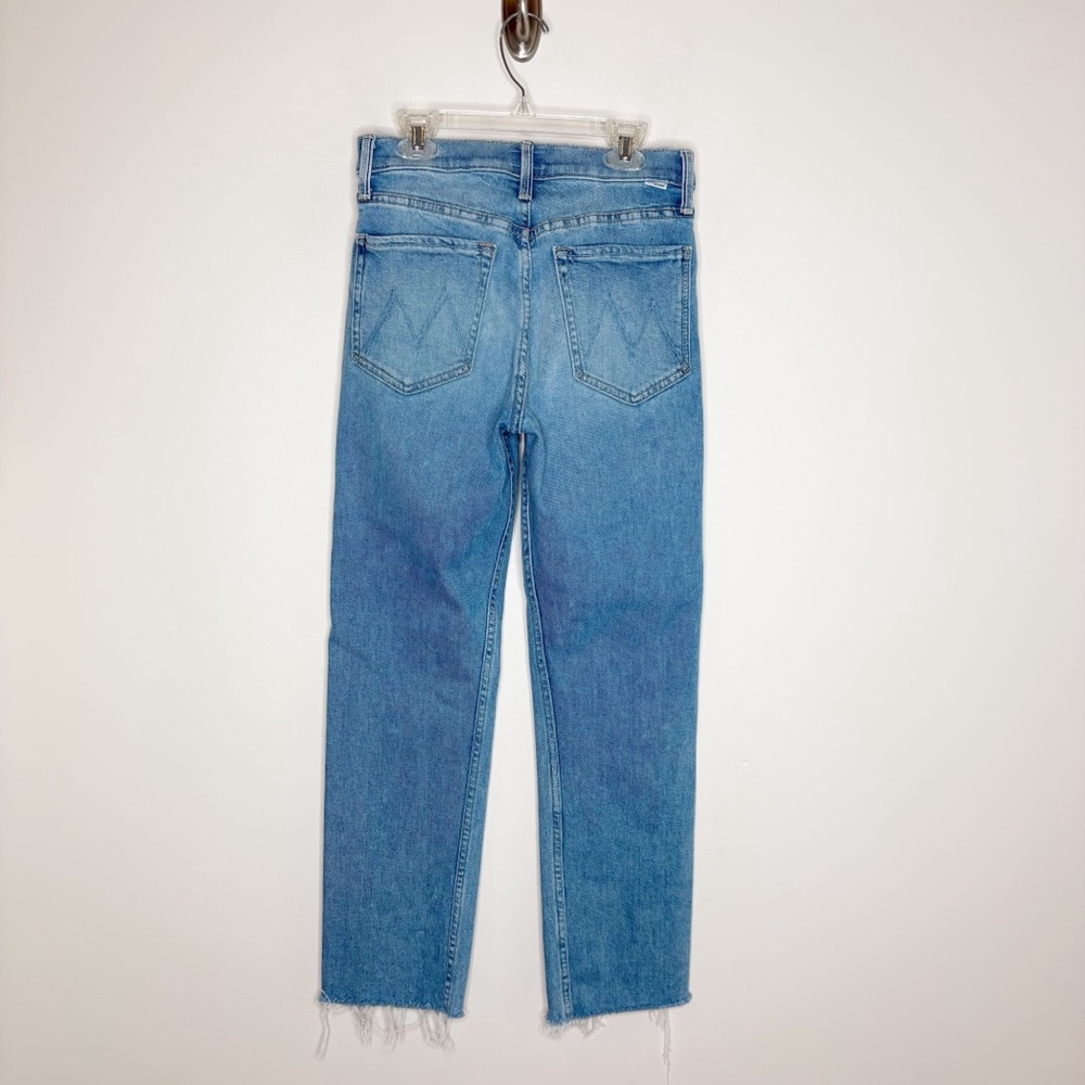 Mother Denim The Tomcat High Rise Straight Leg Jeans Ankle Fray Kitty Corner 26 - Picture 6 of 8